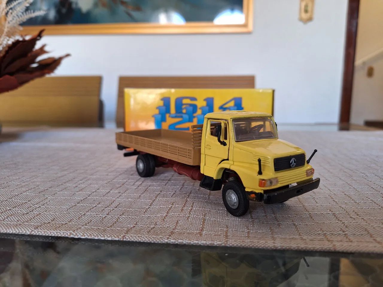 Miniatura Mercedes 1614 carca seca Supermini Arpra Industria Brasileira Anos 80 novo - Foto 3