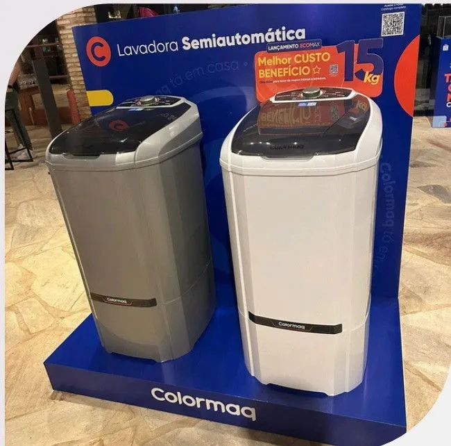 Tanquinho Semiautomática Colormaq 15kg - Nova!
