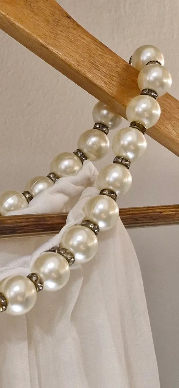 Vestido de festa com detalhe de pérolas - Foto 3