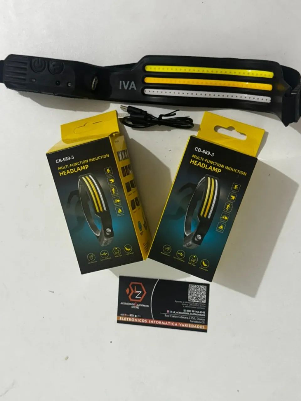 Lanterna de Cabeça Multifuncional