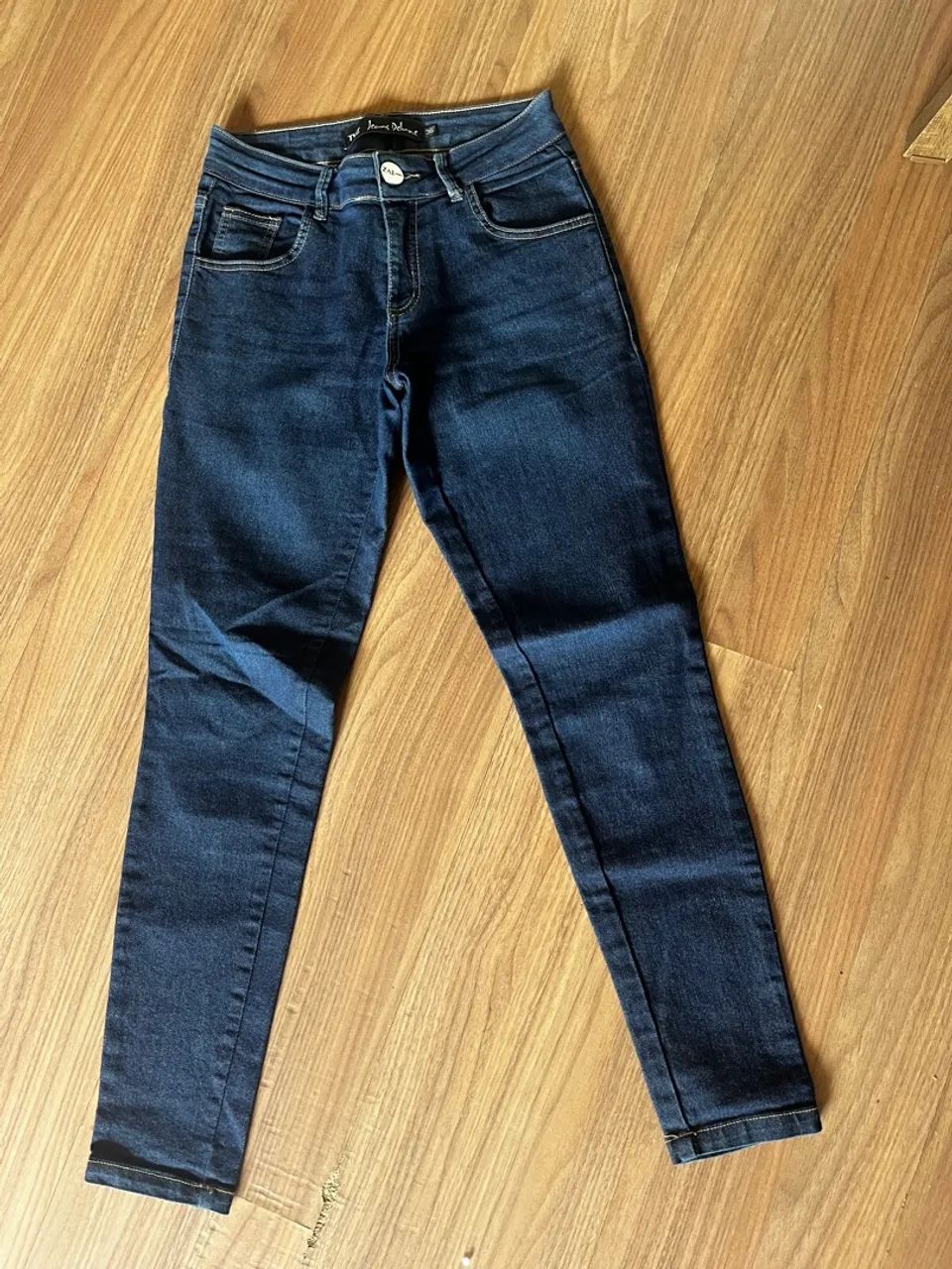 Calça Jeans Skinny Azul Escuro - Foto 2