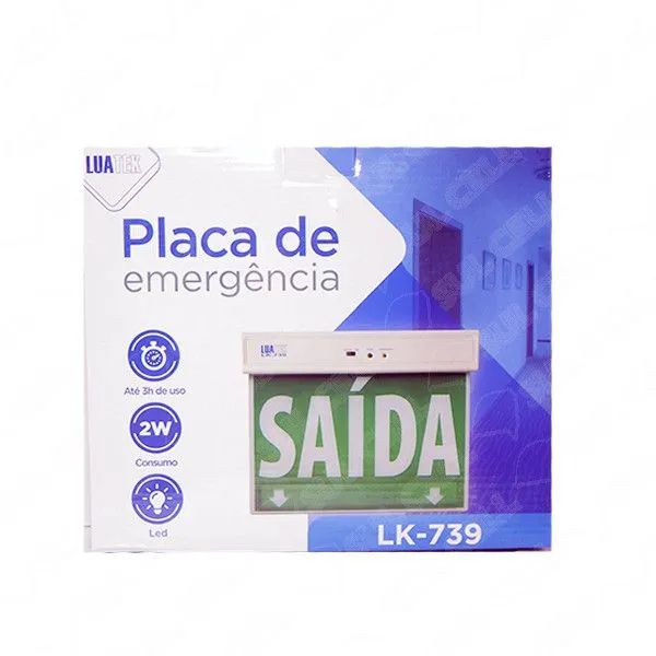 LUMINARIA AVISO SAIDA LK-739 - Foto 2