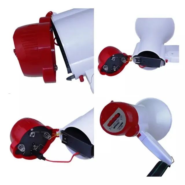 Megafone Portátil Recarregável Com Sirene Musical E Gravador. - Foto 6