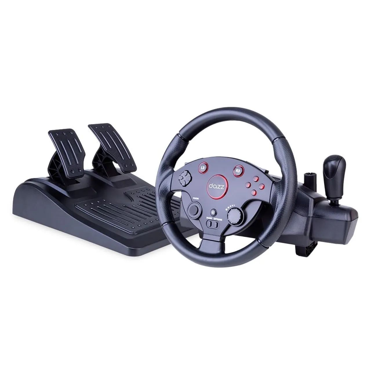 Volante Dazz Force Driving com Pedal - usado em excelente estado 