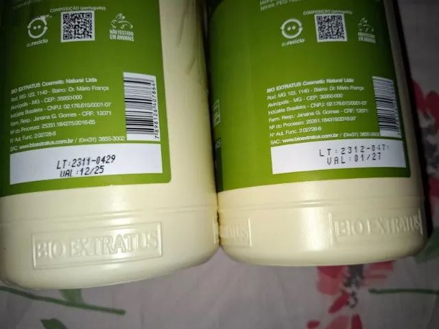 Kit Shampoo e Condicionador Bio Extratus Pós Química Abacate 1L - Foto 2