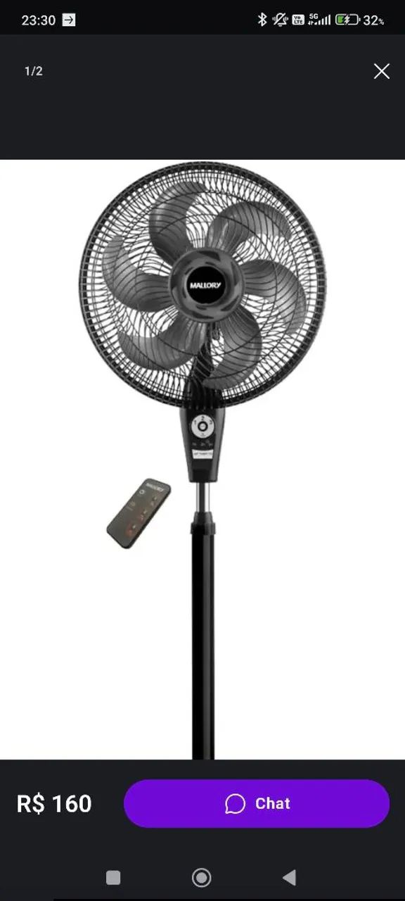 Ventilador de coluna Mallory Air time com controle remoto 220v