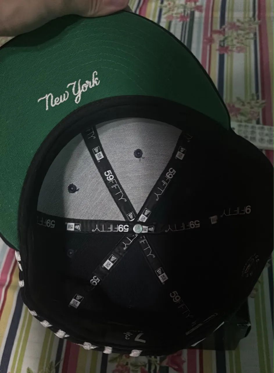Boné New Era 59FIFTY original tamanho 7 3/8 58.7cm - Foto 5