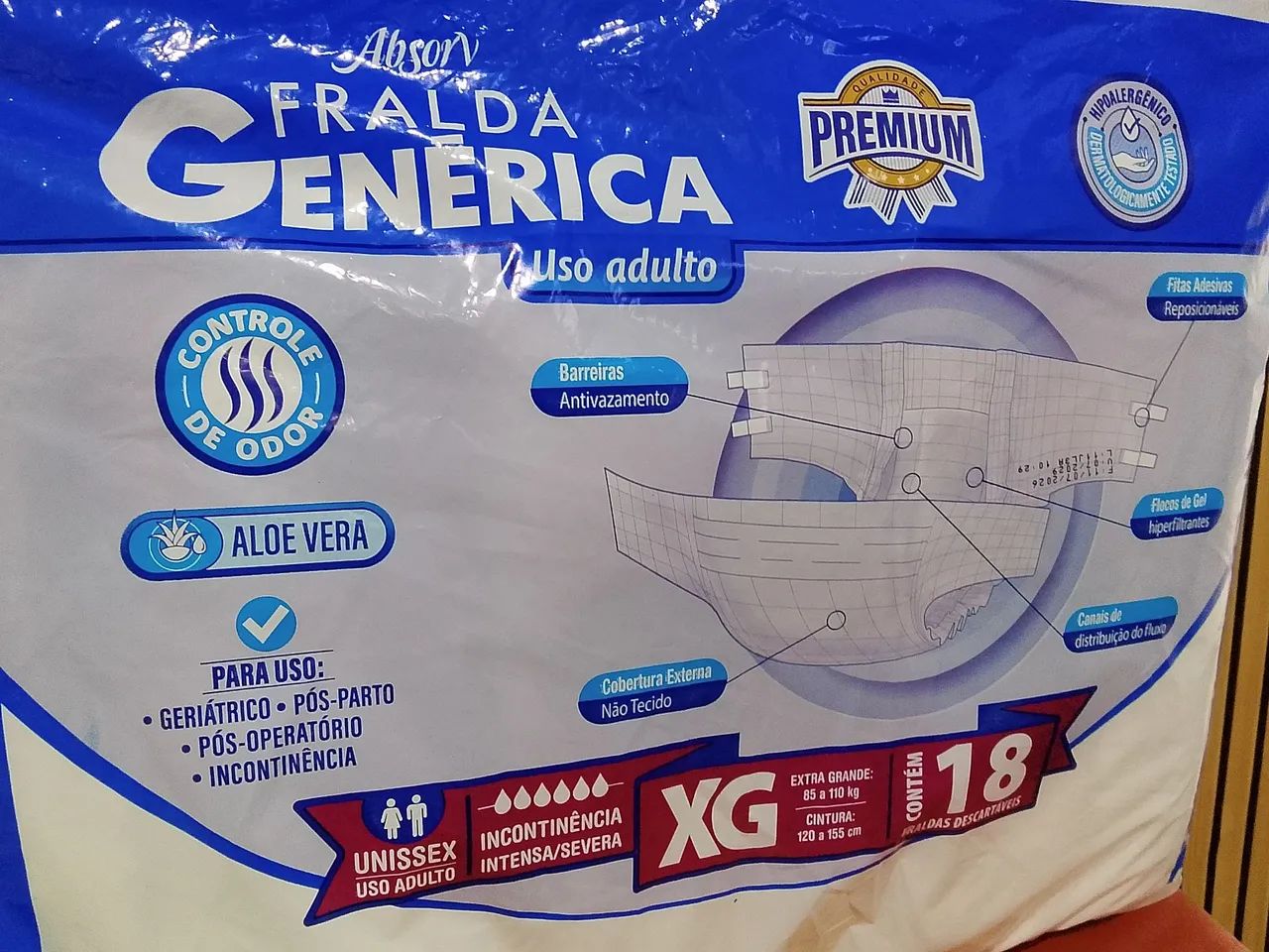 2 pacotes de fraldas Geriátrica  - Foto 2