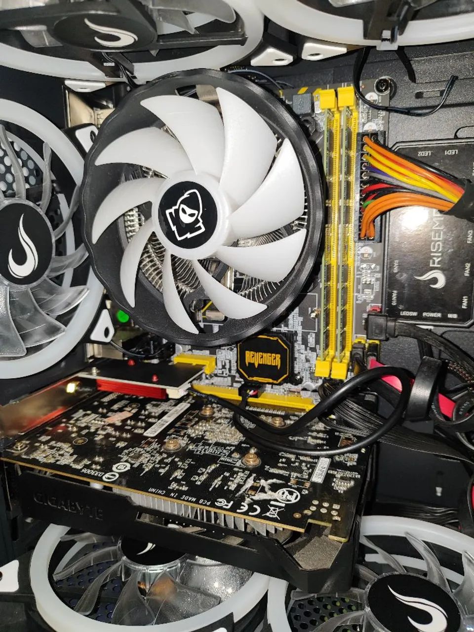 Kit placa mãe, processador e memória ram