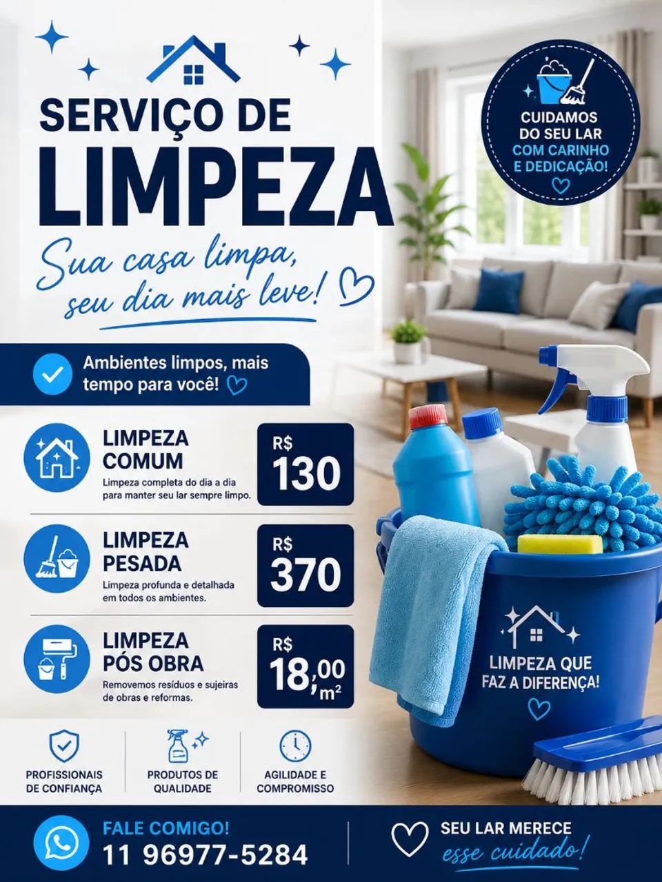 Llimpeza residencial - Barueri/ Alphaville 