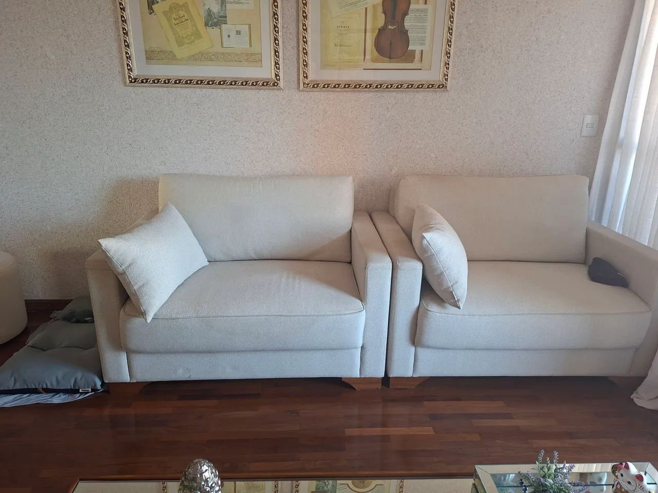2 poltronas em linho medida 1 m cada - Foto 2