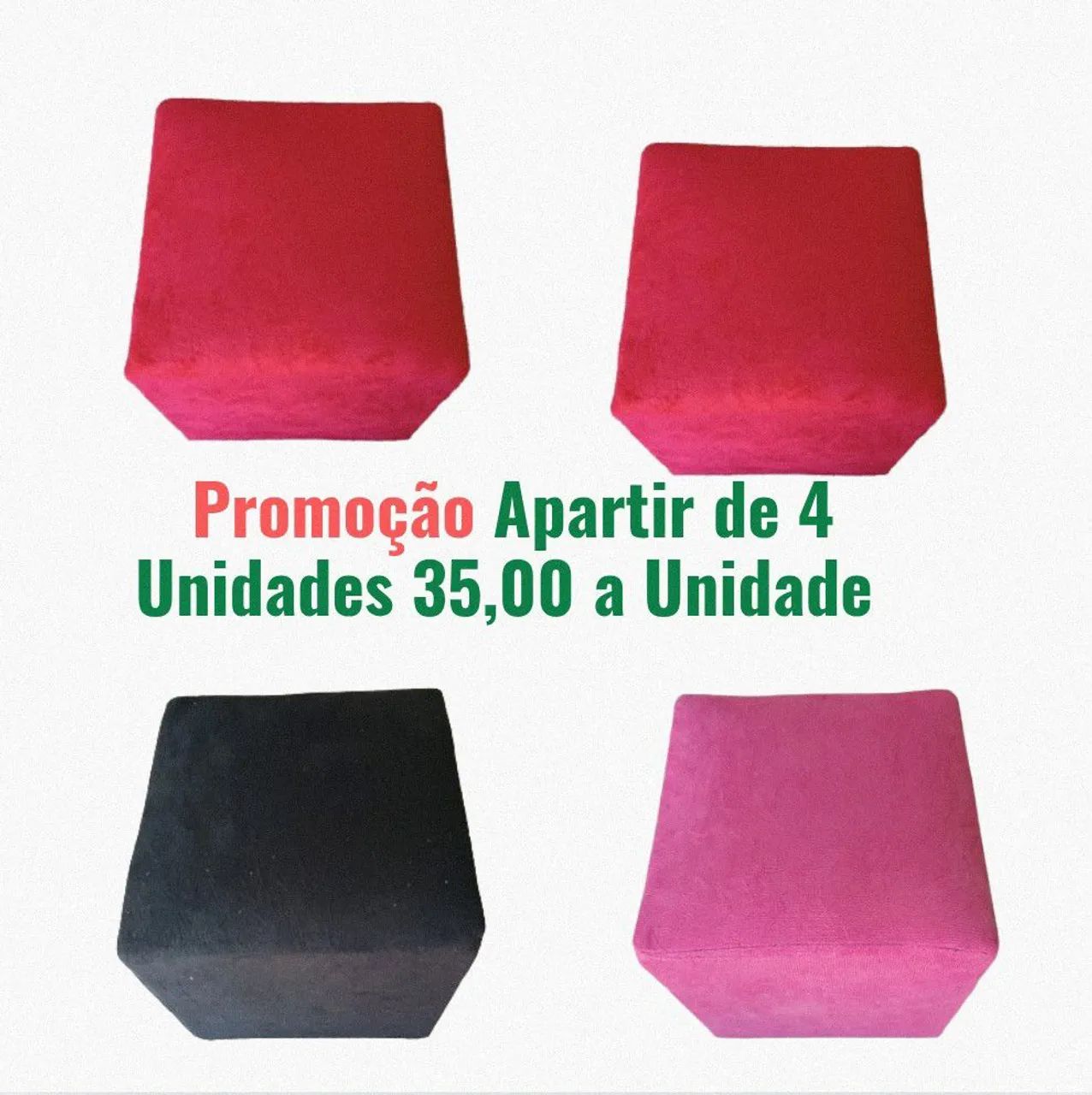 PUFF Grande Quadrado Super Reforçado Em  Promoção  - Foto 5