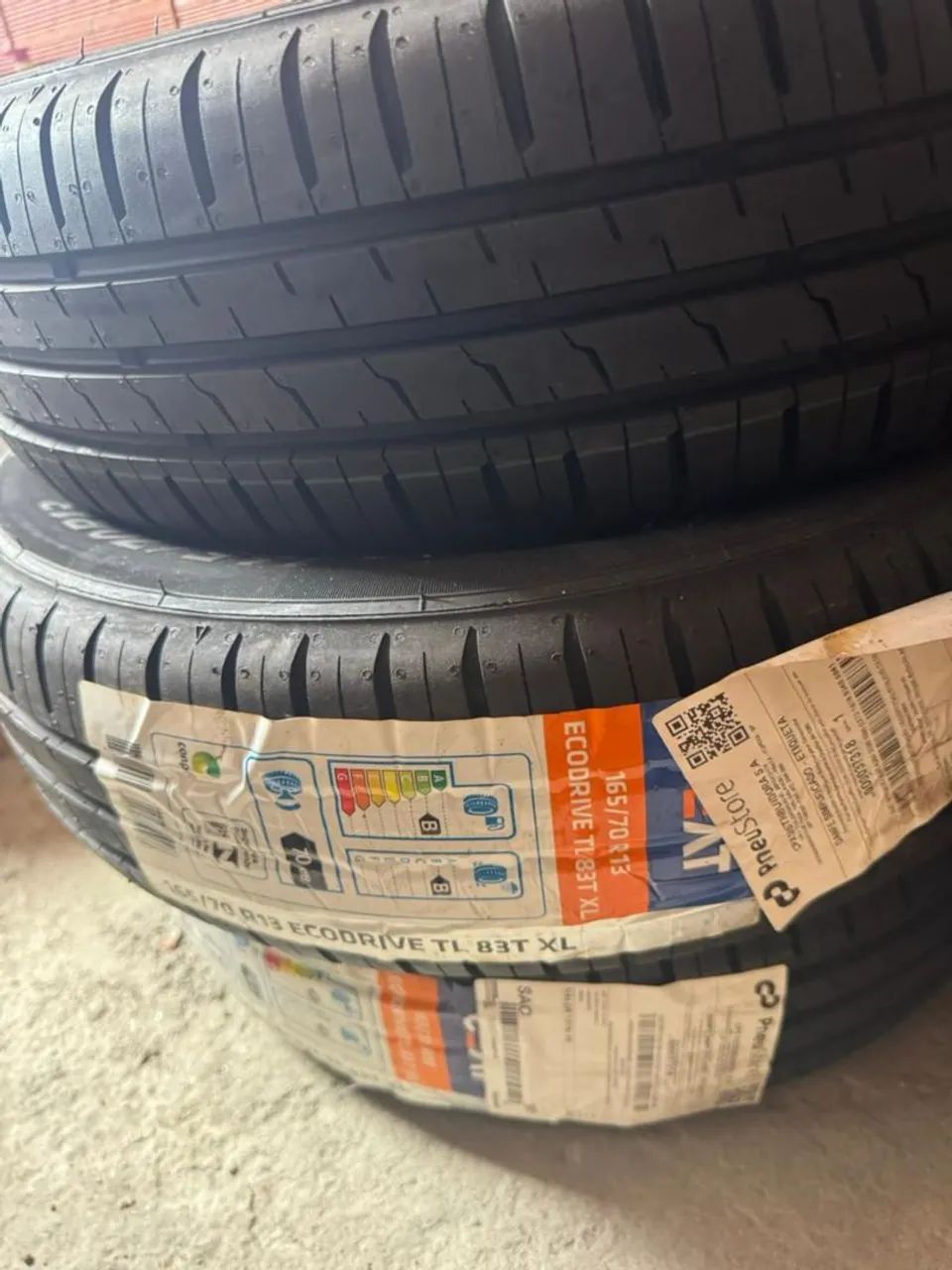 Kit Pneus 165/70 R13 CEAT Ecodrive 83T XL - Novos (Com NF). - Foto 3