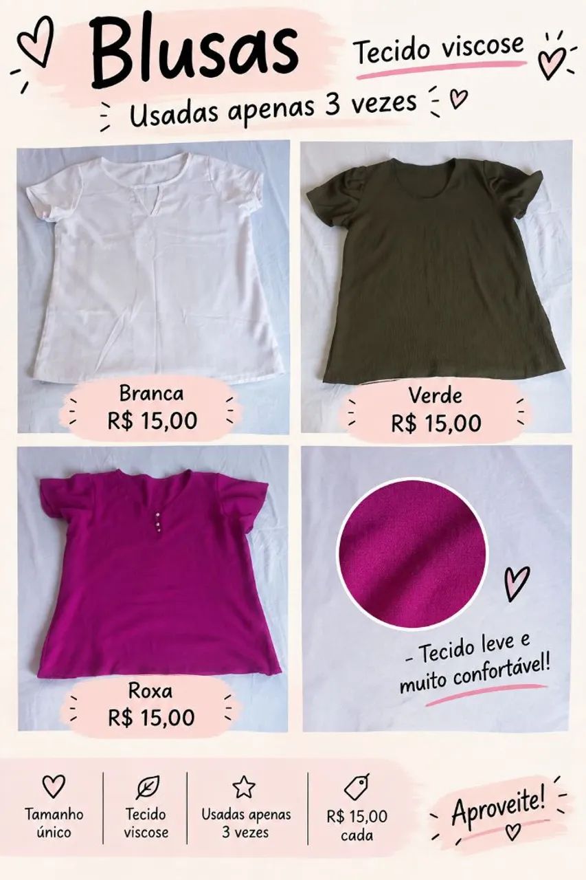 Blusas visconde 