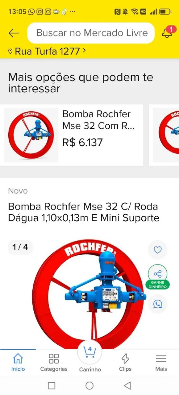 Roda d água nunca usada oportunidade  - Foto 3