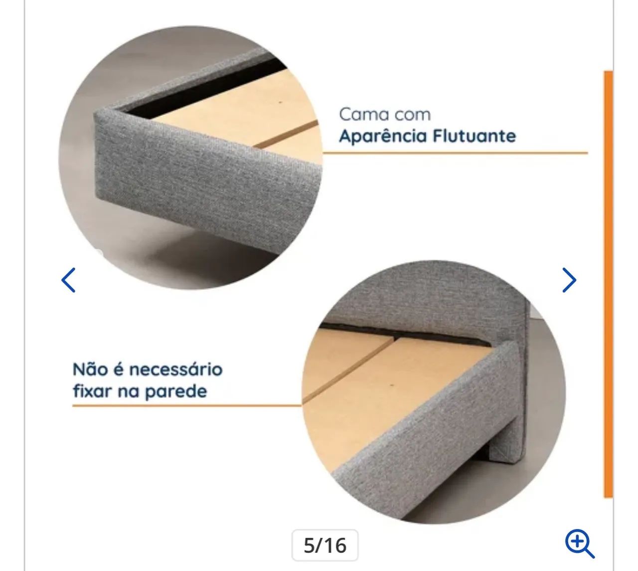 Cama casal boreal Flutuante - Foto 2