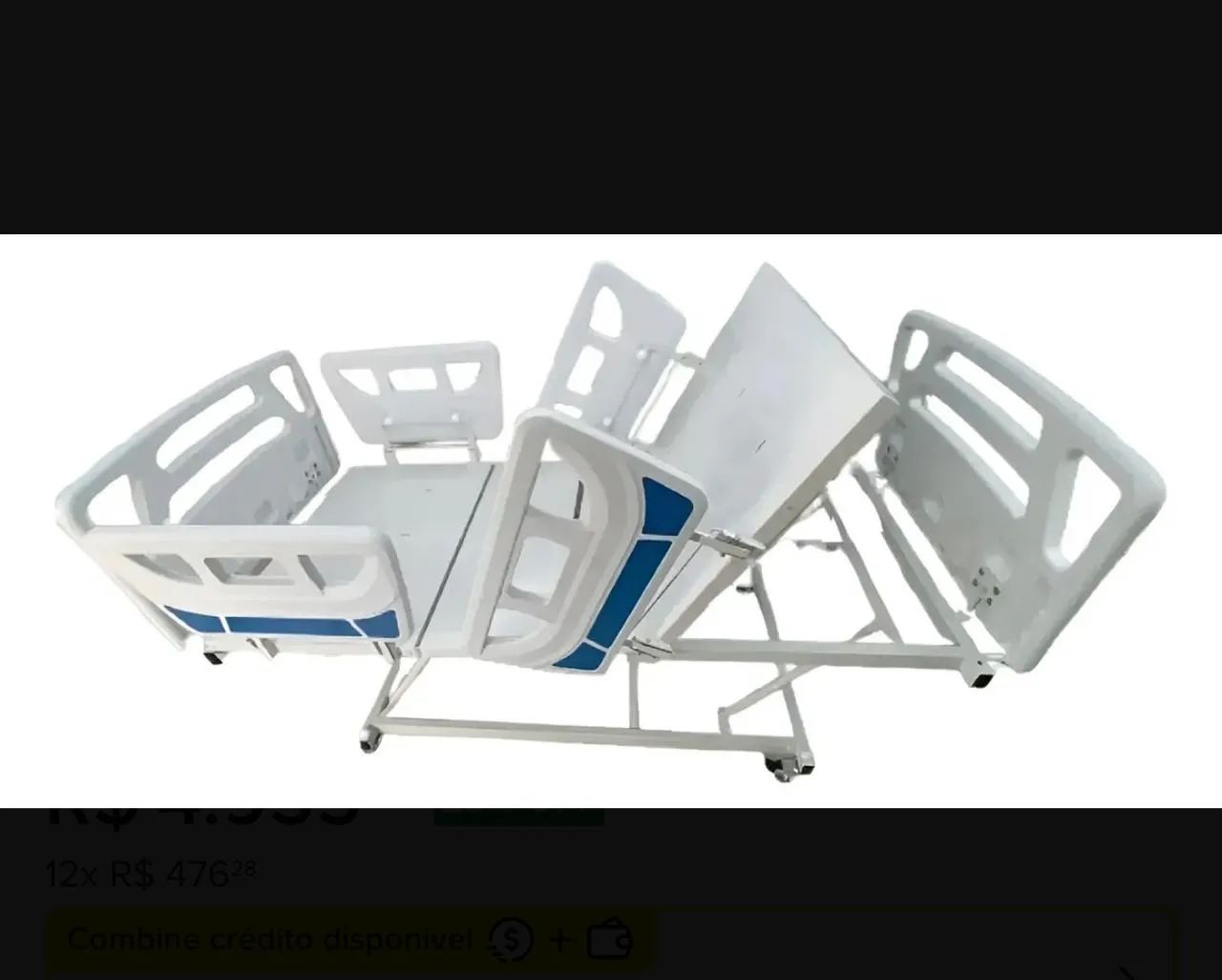 Cama Hospitalar Elétrica 8 Movimentos + Elevação + Colchão - Foto 3