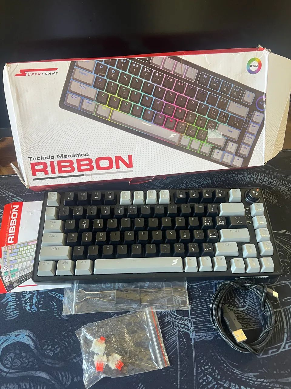 Teclado Mecânico RIBBON RGB - SuperFrame - Foto 3