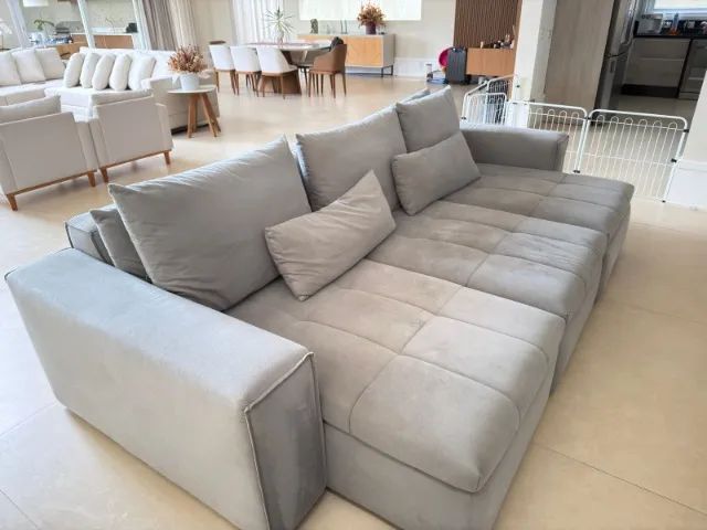 Sofá 3 lugares Retratil