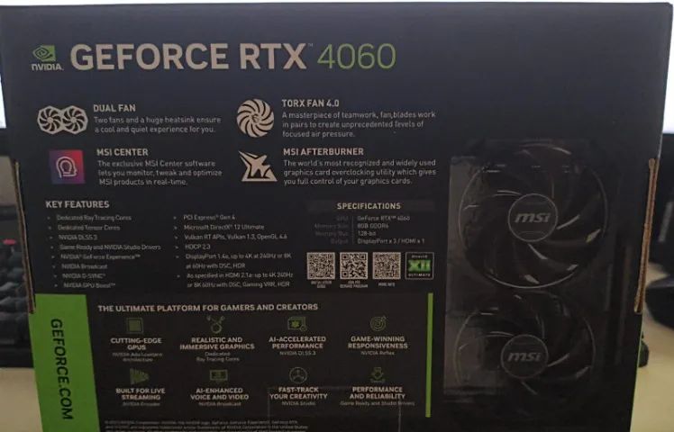 RTX 4060 MSI Ventus black 2x - Foto 3