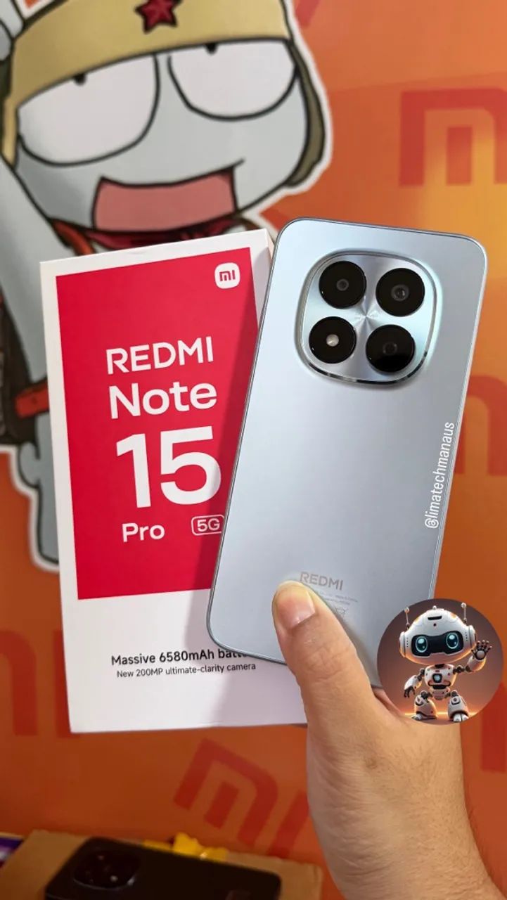 Redmi Note 15 PRO 5G 256GB LACRADO COM ENTREGA GRÁTIS!  - Foto 2