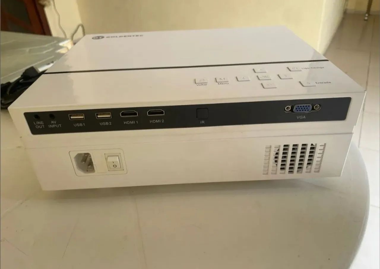 projetor goldentec gt3500 full hd 3500 lumens - Foto 2