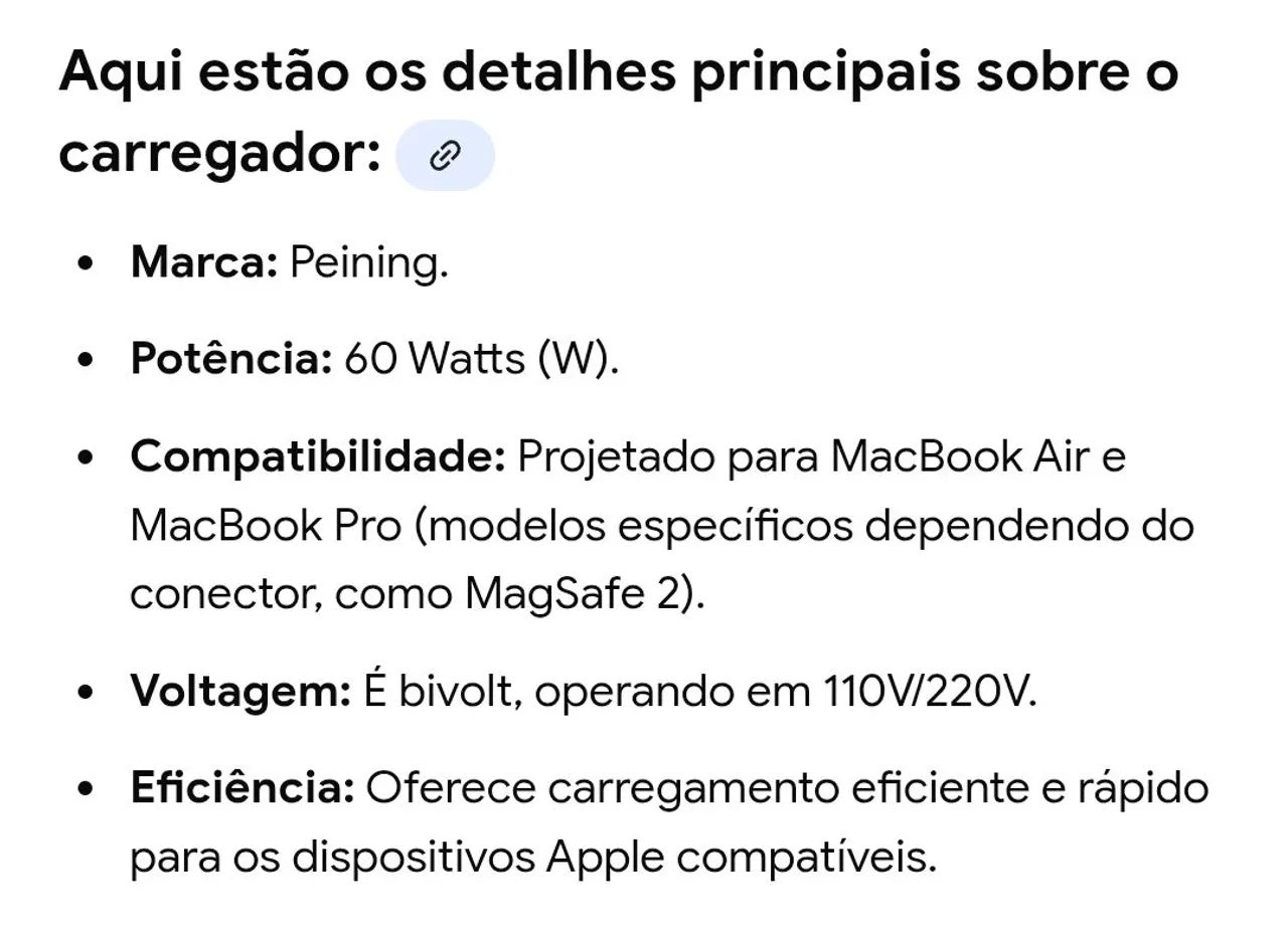 Carregador 60W para Mac , MagSafe2 Macbook - Foto 5