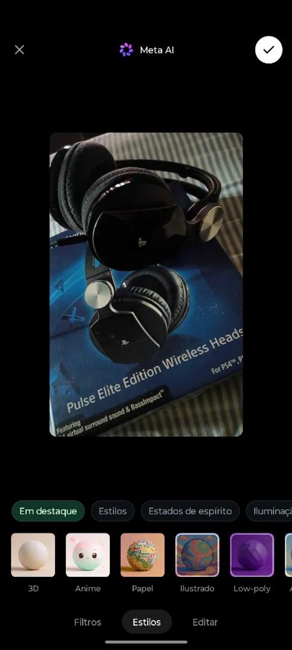 Fone Headset Original PS4  - Foto 3