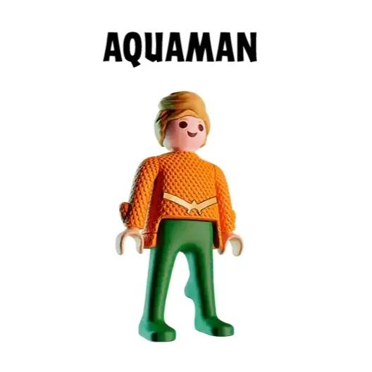 Aquaman Kinder ovo Playmobil DC brinquedo avulso
