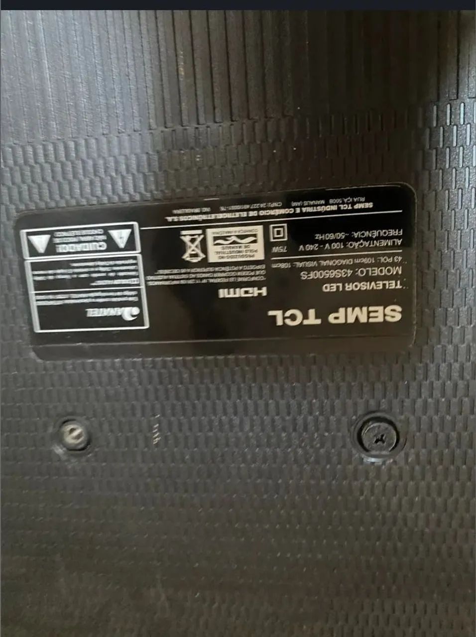 Vendo tv TCL 43 polegadas ( pra retirar peças) - Foto 3