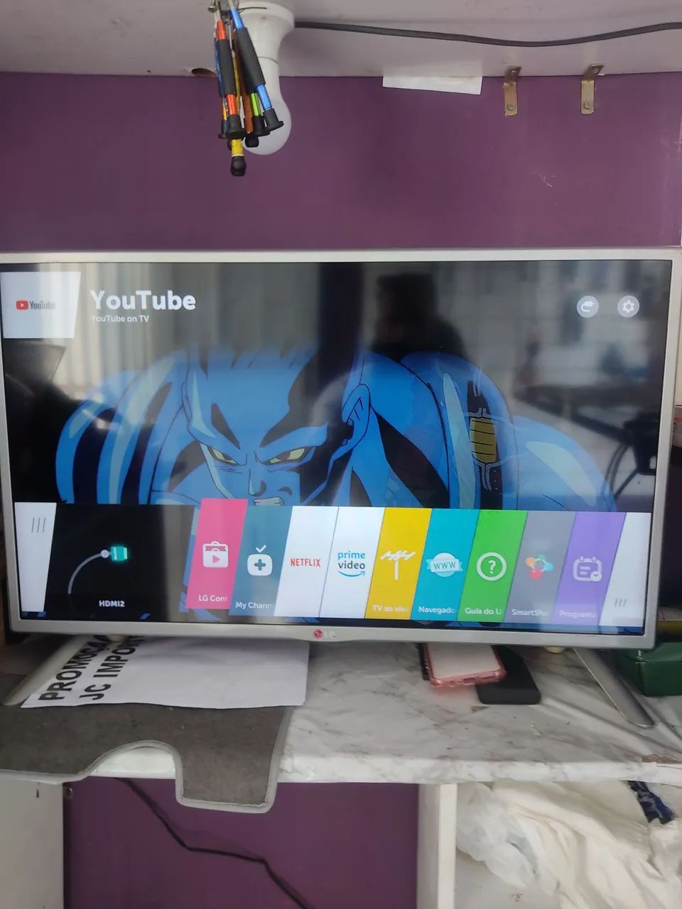 Tv LG smart 32 branca completa com valor top - Foto 2