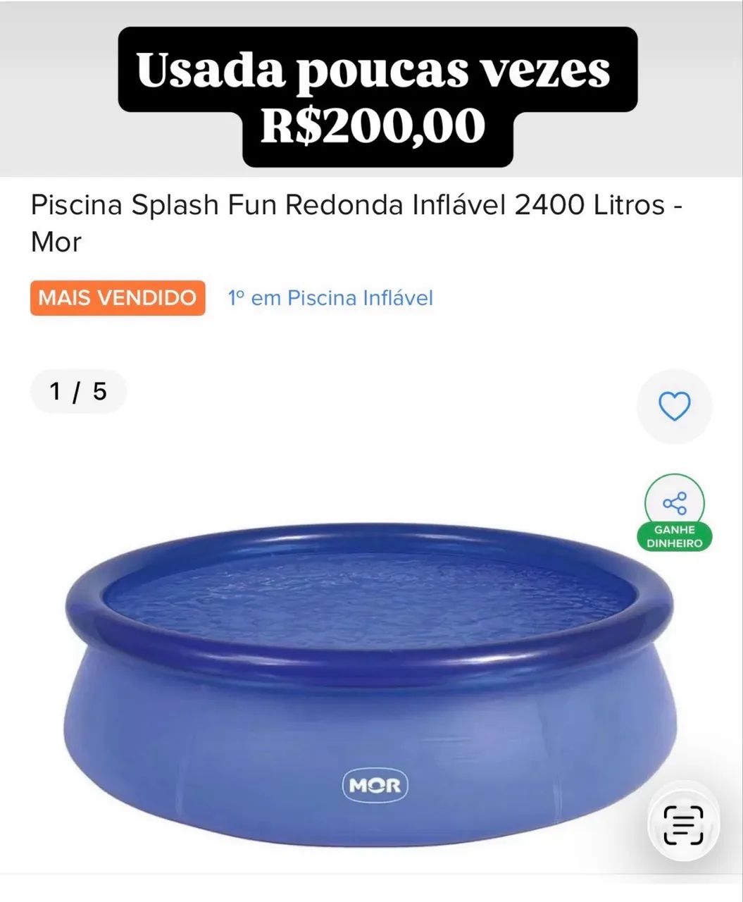 Piscina inflável infantil 