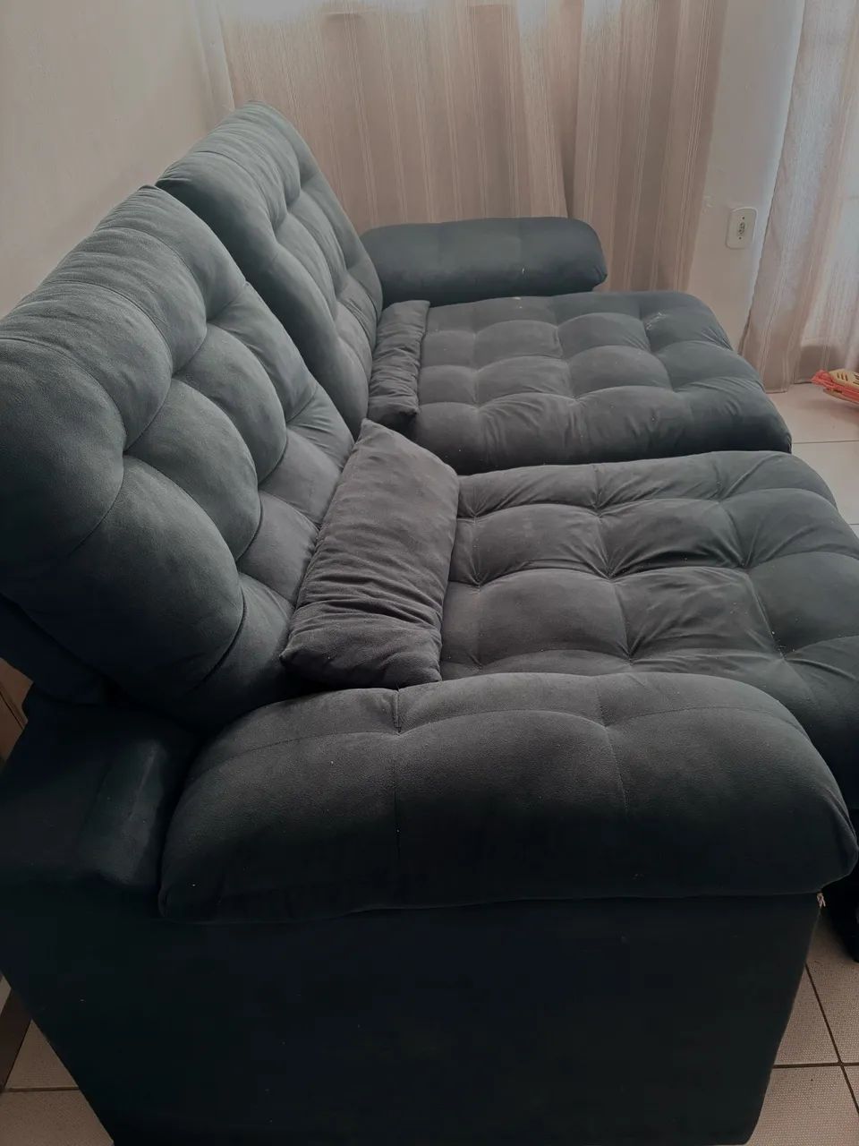 Sofá retrátil reclinável 2,1m  - Foto 3