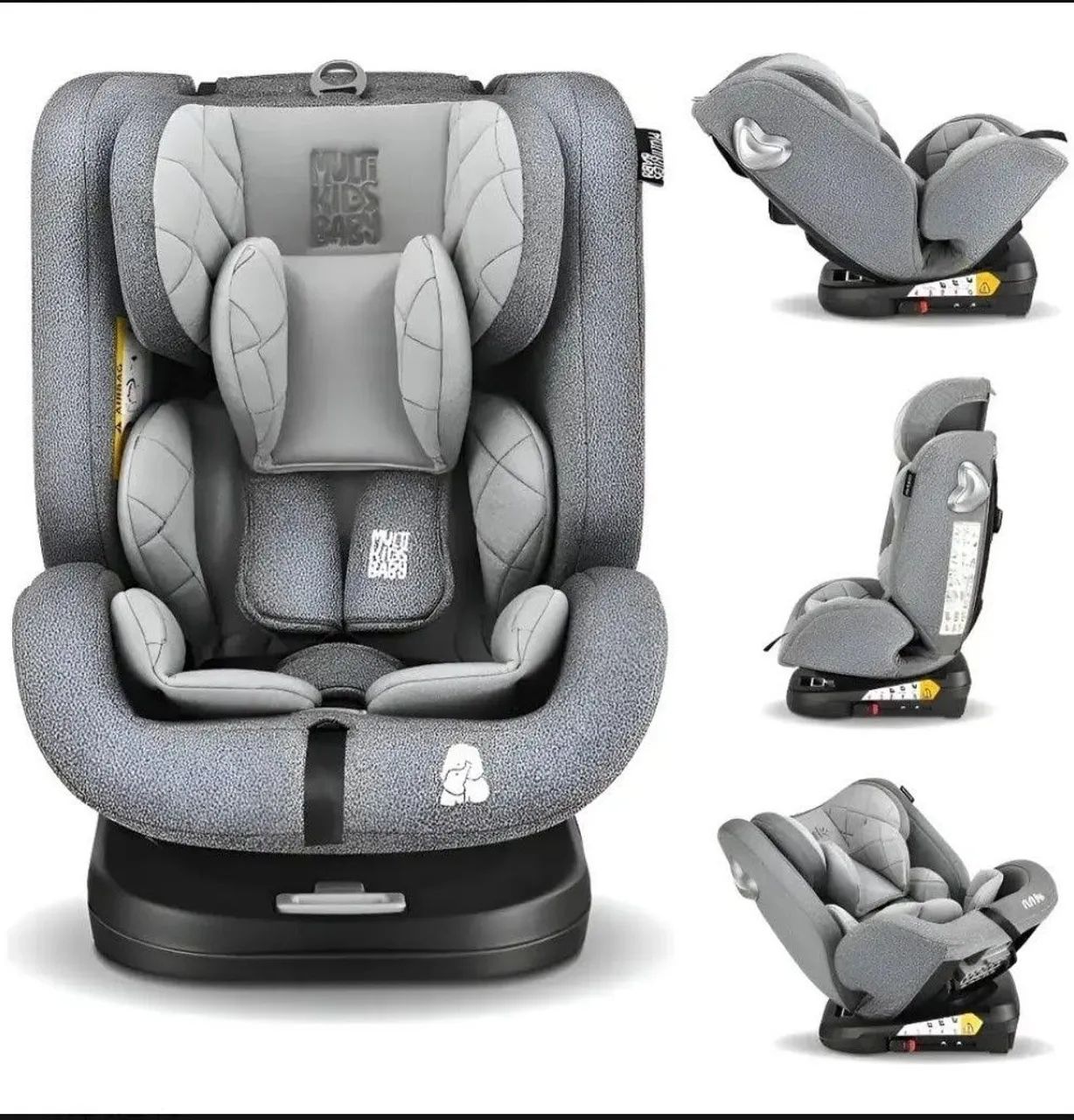 Cadeirinha 360 graus Multikids com ISOFIX