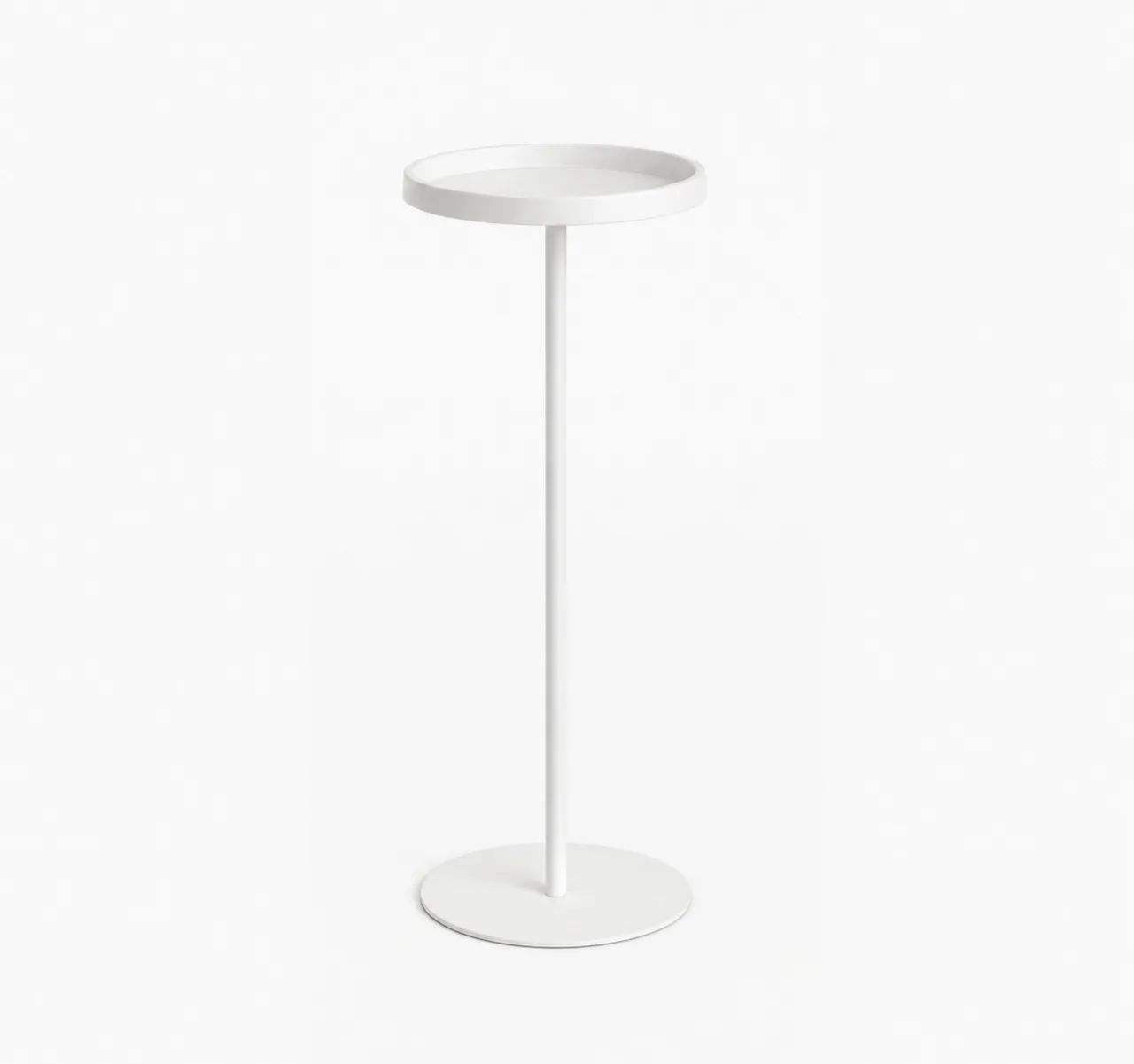 Mesa Lateral de Apoio Redonda Compacta 22cm Design Moderno Sofá Sala Quarto DISH