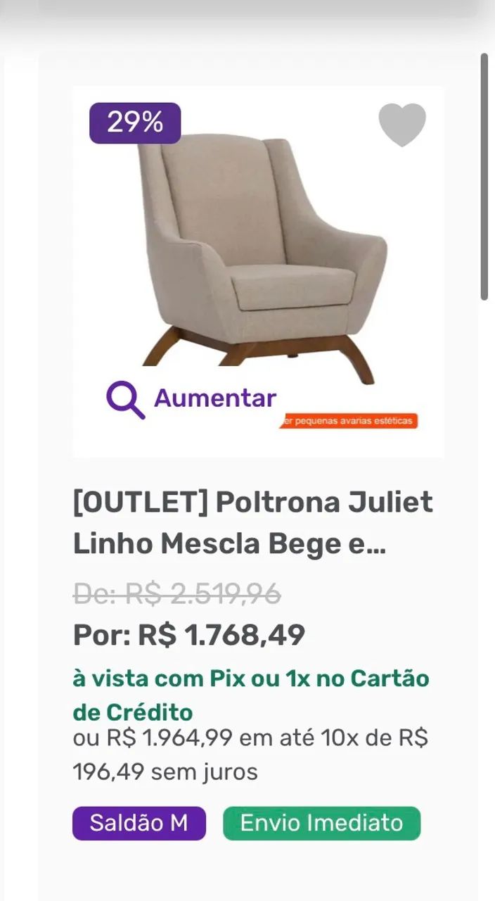 Poltrona de linho - Foto 2