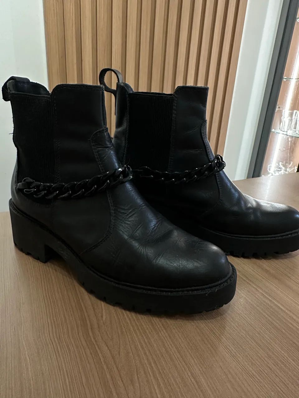 Bota de couro