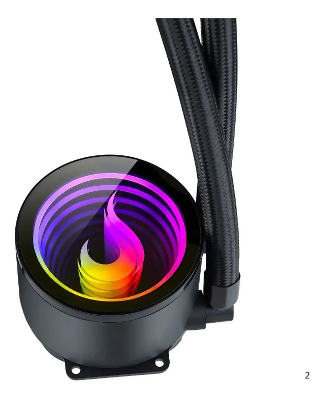 Water Cooler Rise Mode Black ARGB 360mm Intel AMD - Foto 2