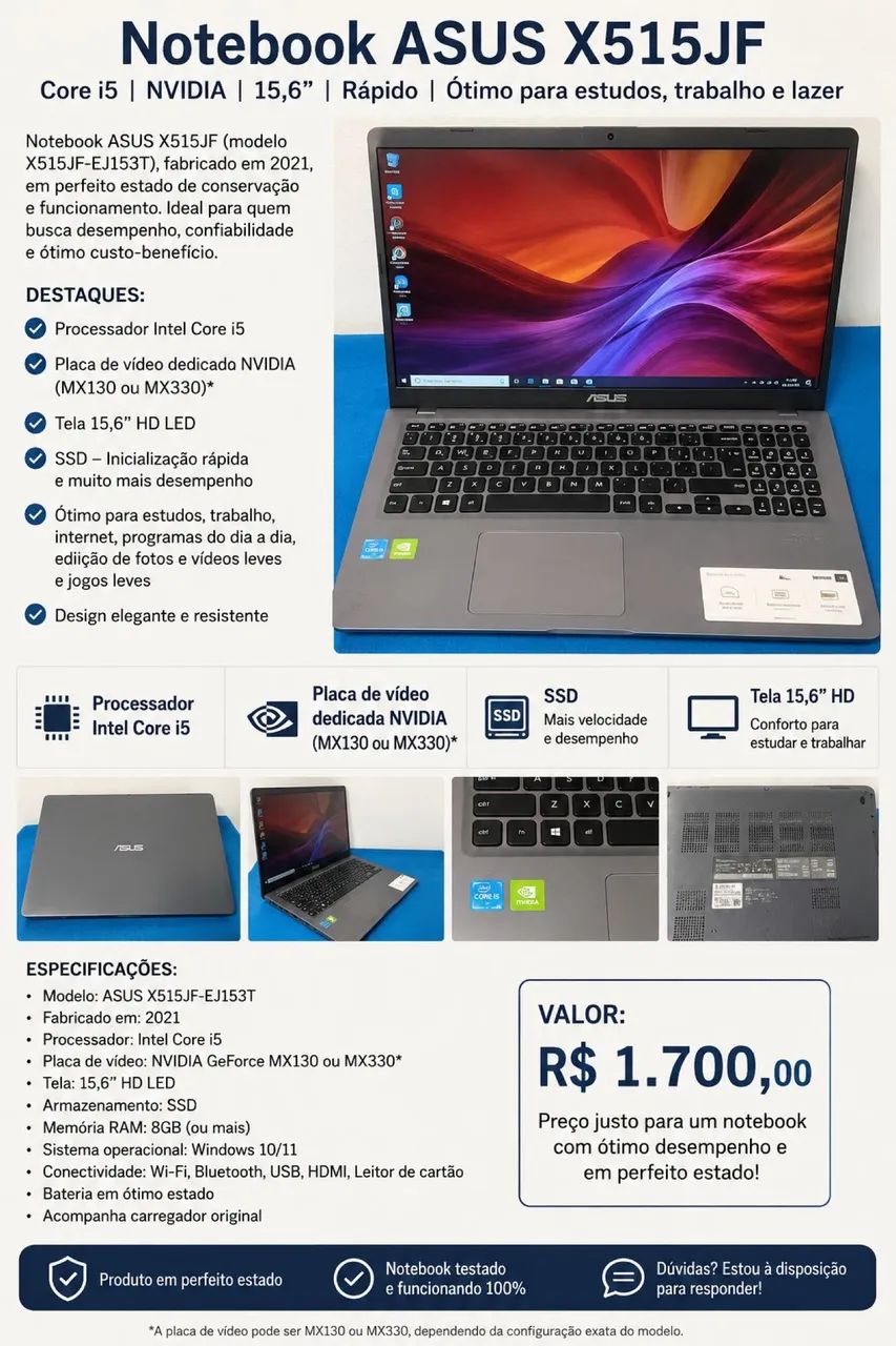 NOTEBOOK ASUS 