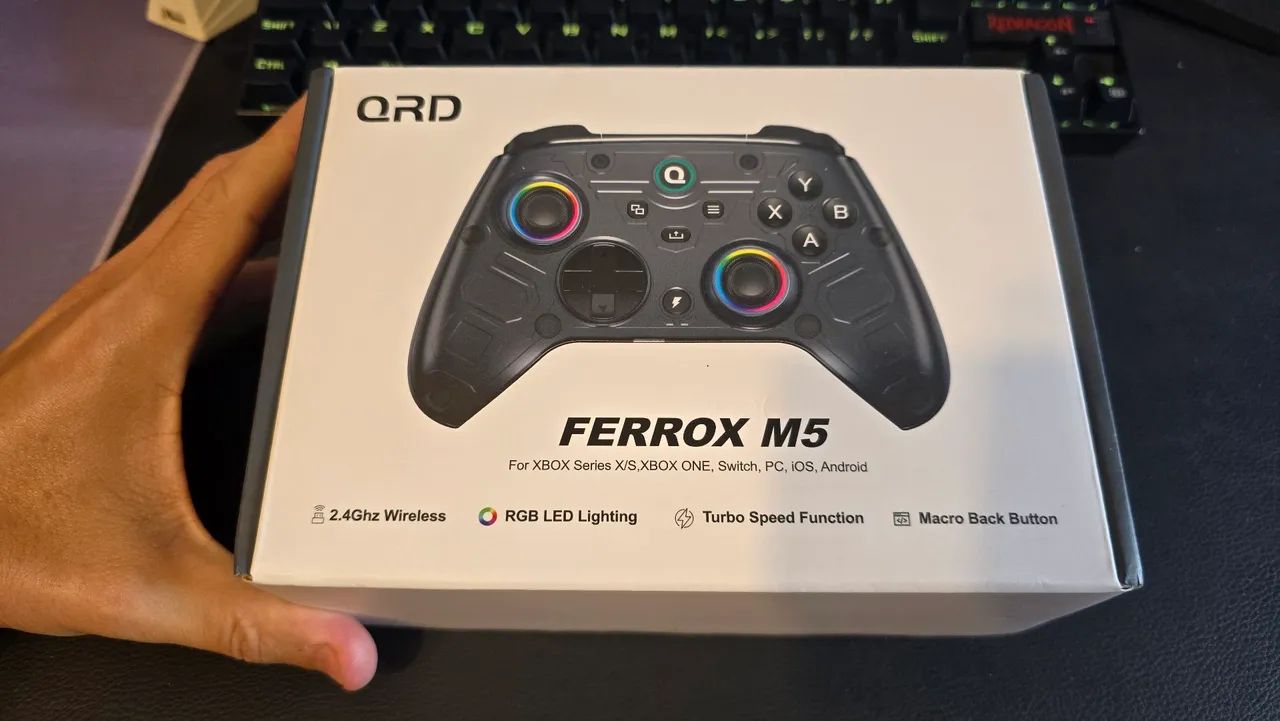 Controle wireless QRD Ferrox M5 para Xbox Series S/X, Xbox One, Nintendo Switch e PC - Foto 4