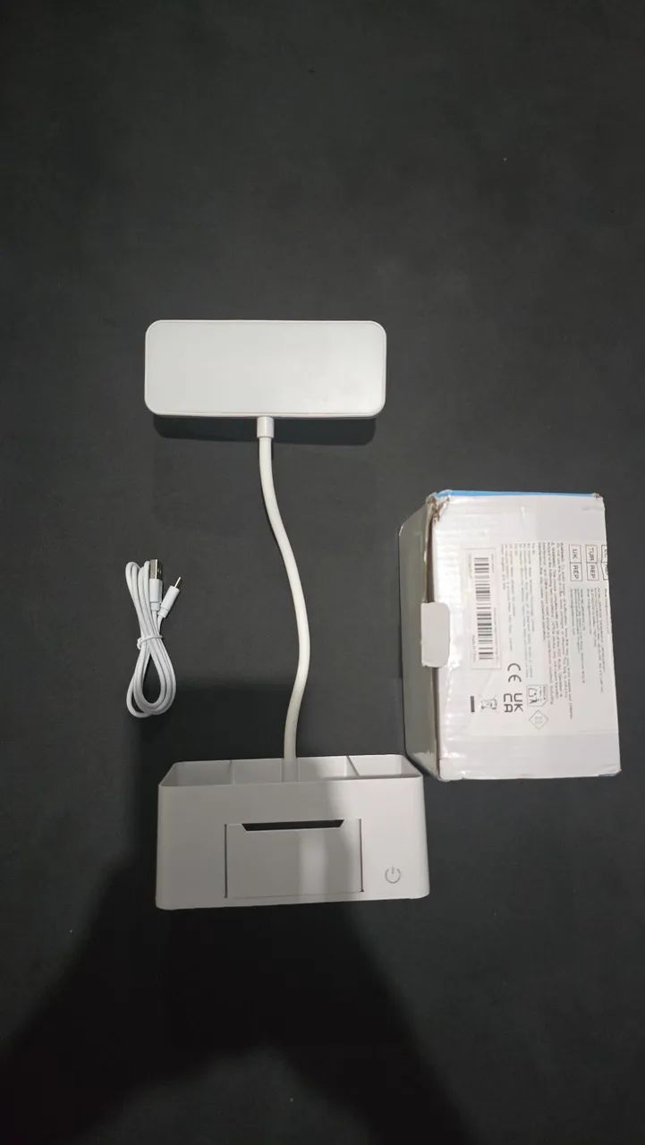 Luminária de Mesa LED com Gaveta Ajustável Nova - Foto 2