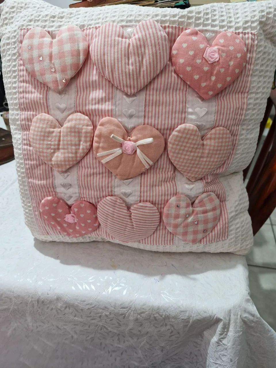 Almofada com coração 