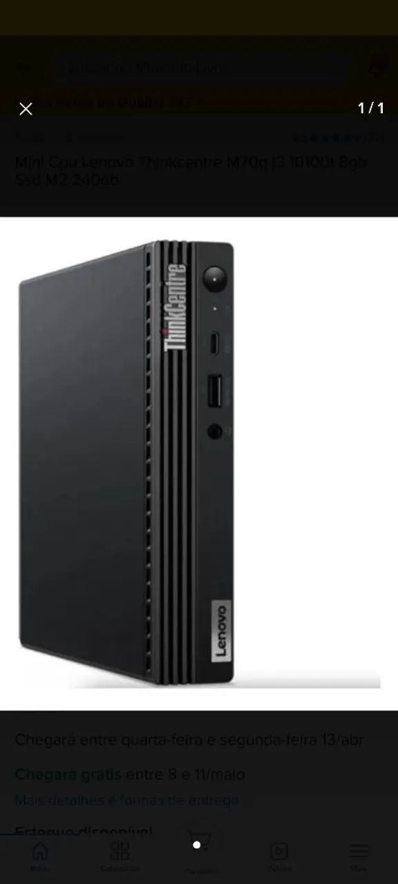 ミニPC Lenovo M75q Ryzen 5 5650GE/8GB/256GB KaBuM Aperte o K e evolua em Tecnologia e Games