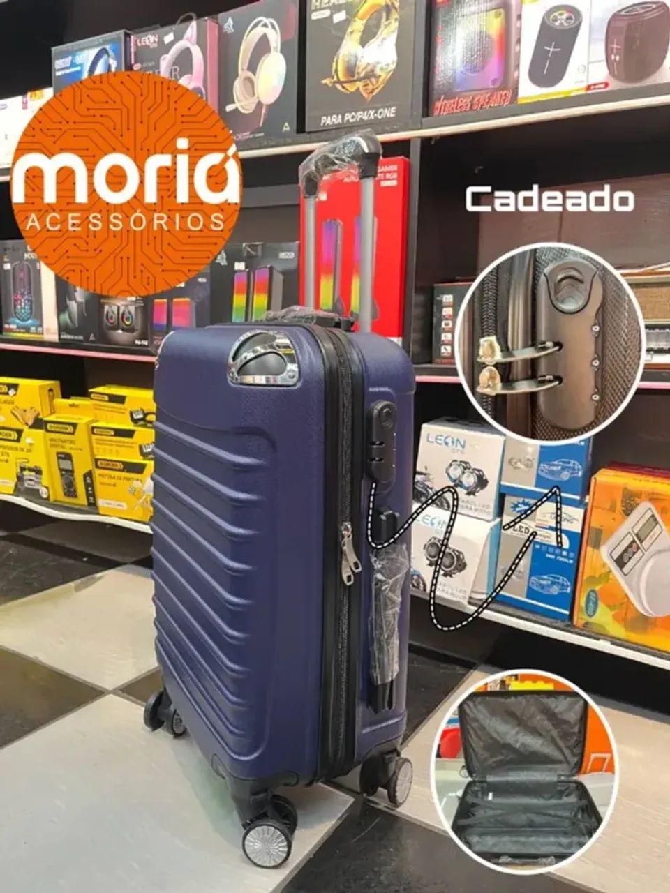Mala 10kg 55cm Fibra Rígida  - Foto 2