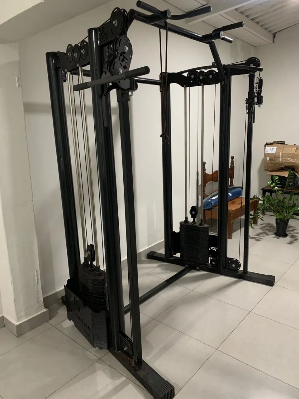 Crossover Angular Profissional 2x80kg Academia Box - Semi Novo