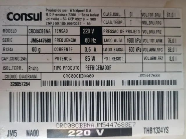 Frigobar Consul 76 Litros 220 volts - Foto 5