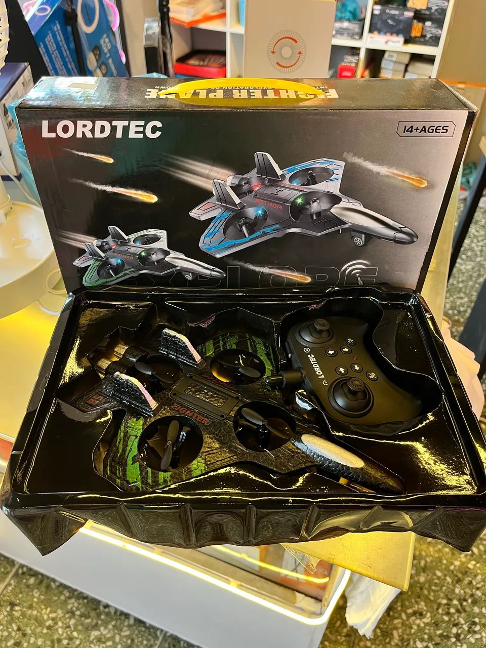 Drone Avião Fighter RC Lordtec 2.4G Recarregável - Foto 3