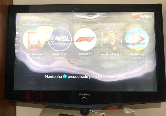 TV LCD 40 polegadas Samsung modelo LN40R71BAX com defeito na tela