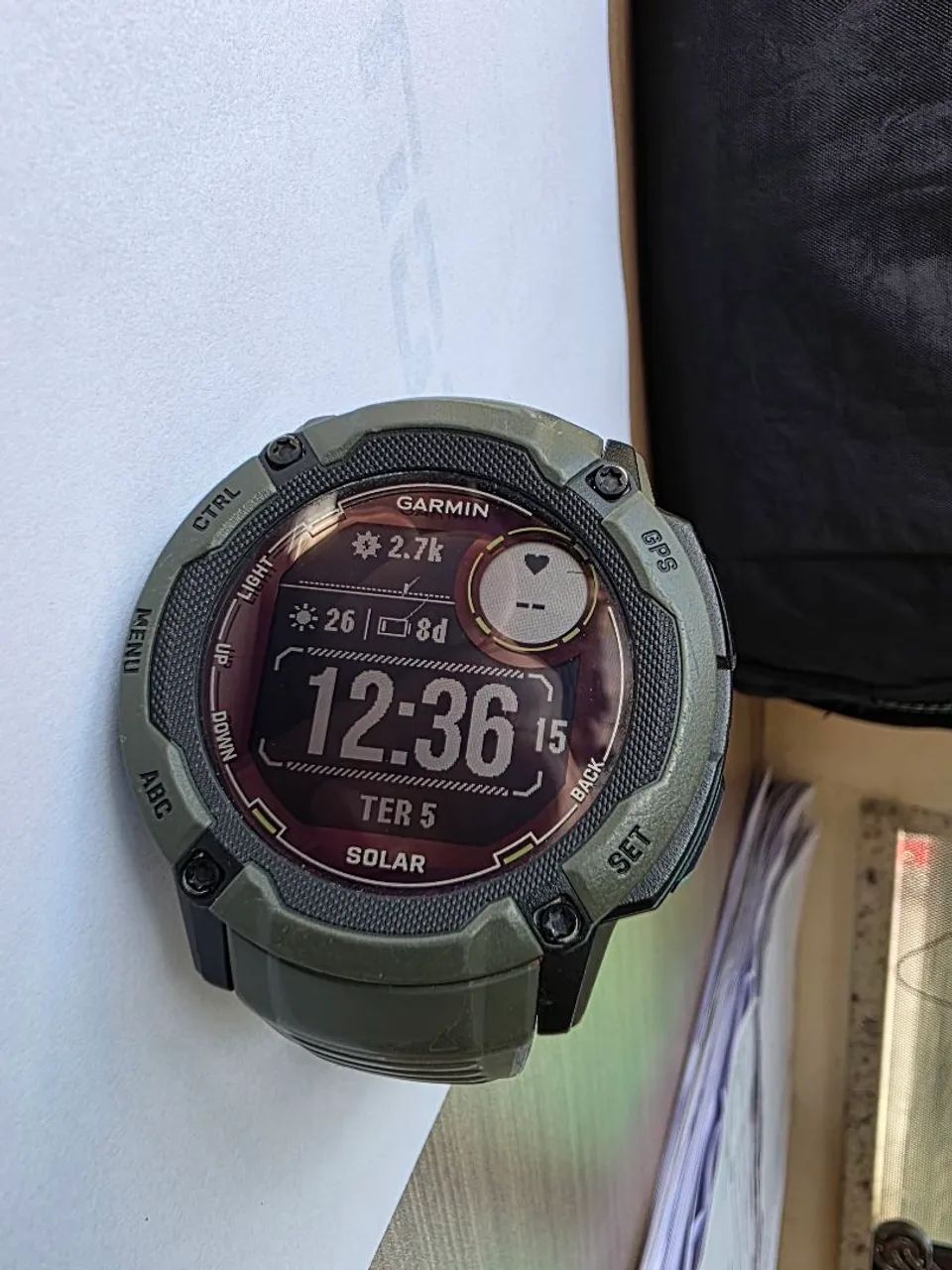 Garmin Instinct 2x Solar 50mm(Verde Militar) - Smartwatches