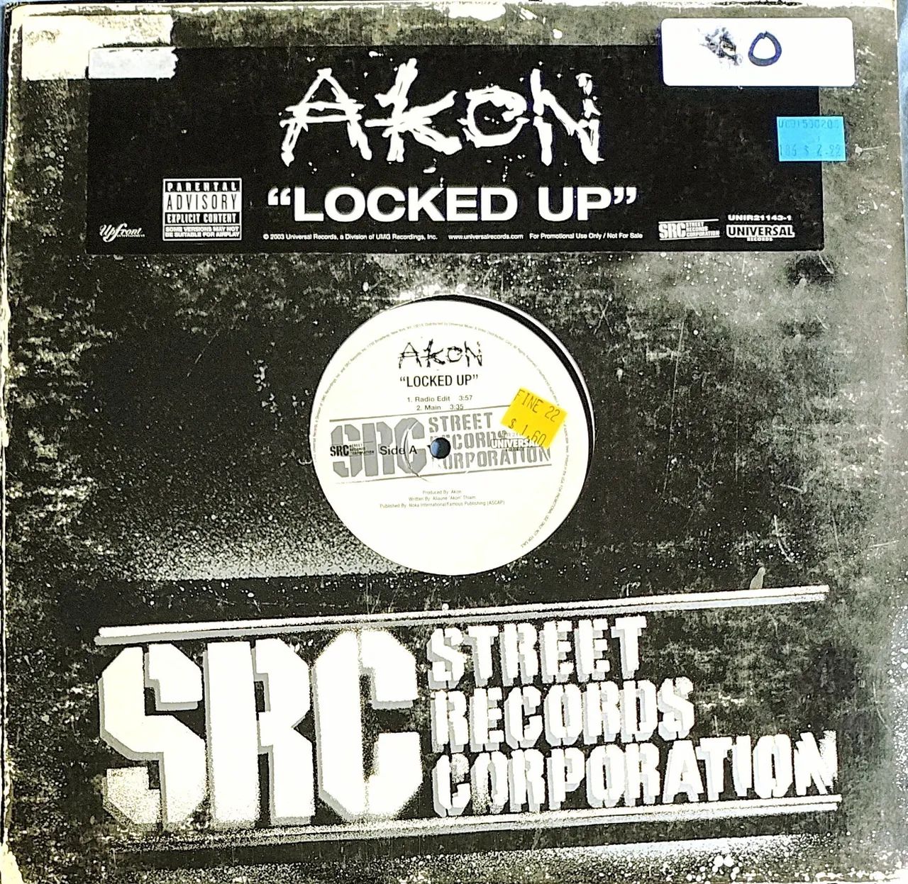 Lp Vinil Akon - Locked up Single 12"
